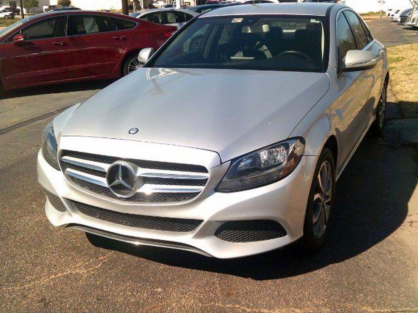 2015 Palladium Silver Metallic /Black, leather Mercedes-Benz C-Class C300 4MATIC Sedan (55SWF4KB4FU) with an 2.0L L4 DOHC 16V engine, 7-Speed Automatic transmission, located at 116 N. Frazier Street, Conroe, TX, 77301, (936) 647-0690, 30.308662, -95.460480 - Photo#2