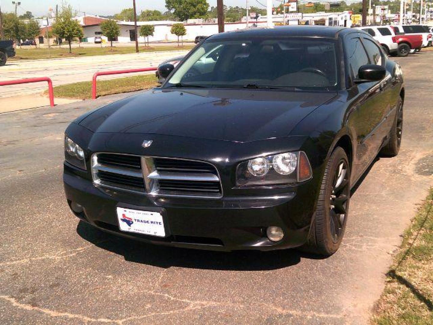 2008 Brilliant Black Crystal Pearl /Dark Slate Gray Leather Interior Dodge Charger R/T (2B3KA53H38H) with an 5.7L V8 OHV 16V engine, 5-Speed Automatic transmission, located at 116 N. Frazier Street, Conroe, TX, 77301, (936) 647-0690, 30.308662, -95.460480 - Photo#2