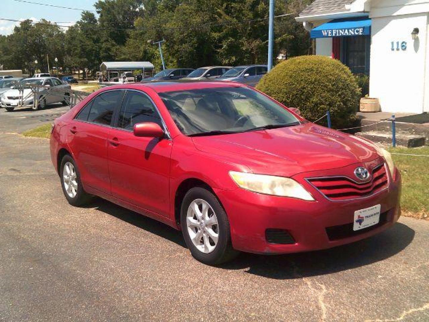 2011 Barcelona Red Metallic /Ash Cloth Interior Toyota Camry LE 6-Spd AT (4T4BF3EK5BR) with an 2.5L L4 DOHC 16V engine, 6-Speed Automatic transmission, located at 116 N. Frazier Street, Conroe, TX, 77301, (936) 647-0690, 30.308662, -95.460480 - Photo#1