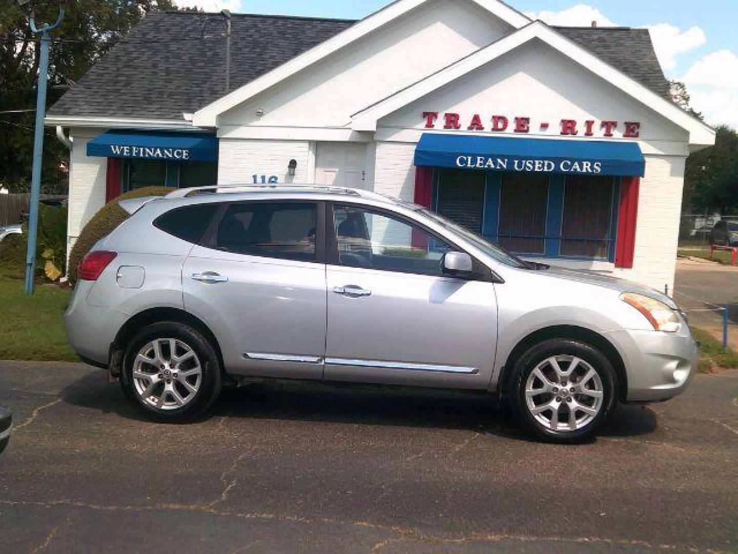 2012 SILVER /BLACK LEATHER Nissan Rogue SL AWD (JN8AS5MV4CW) , AUTOMATIC transmission, located at 116 N. Frazier Street, Conroe, TX, 77301, (936) 647-0690, 30.308662, -95.460480 - Photo#0